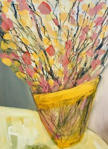 Lifestyle Home Painting Flowers Vase Artwork