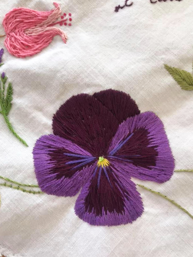 Stitching Artwork Embroidery Stitch Flowers Nature