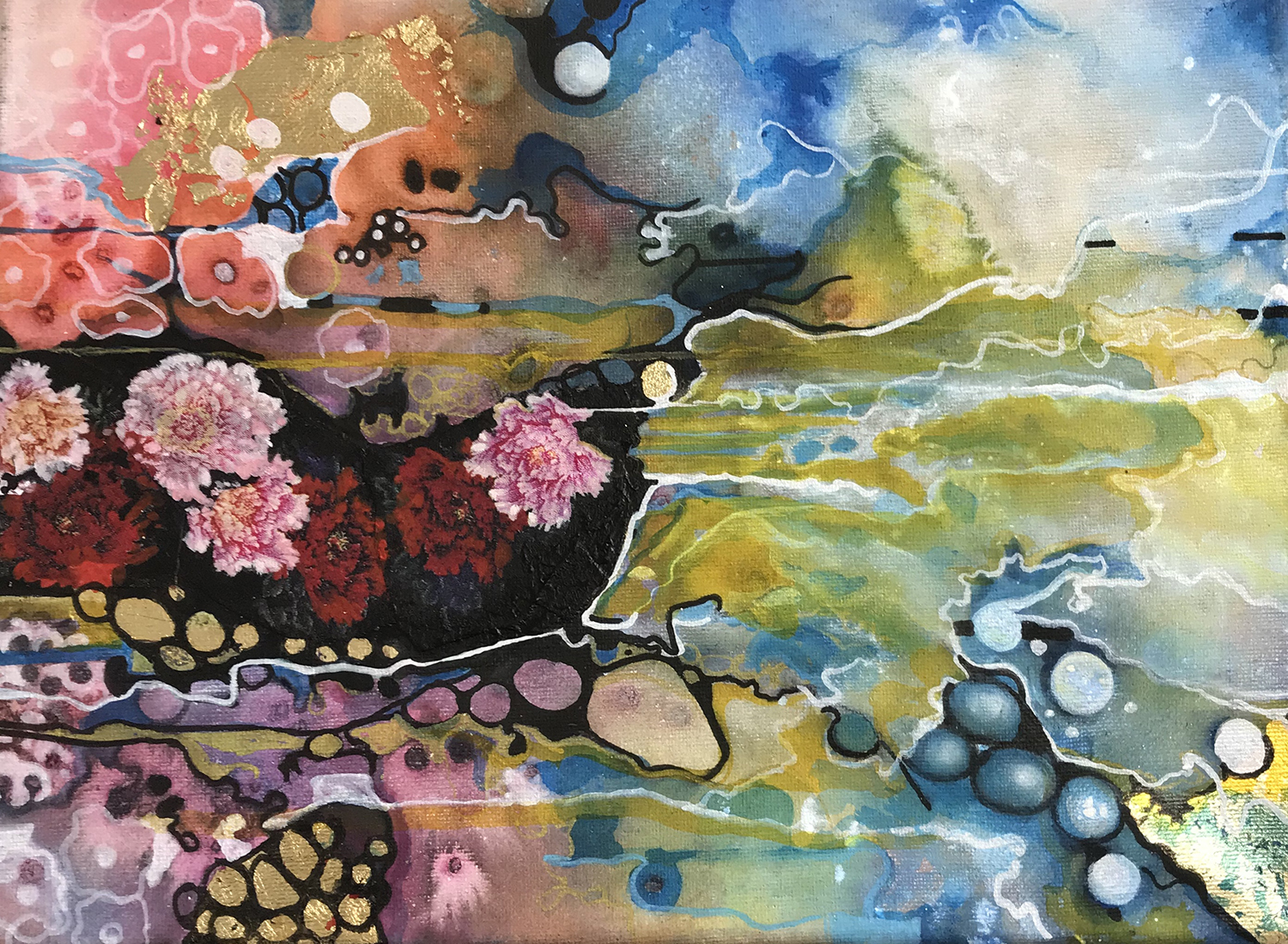 Dream Subconscious Painting Nature Flowers Pattern Colour